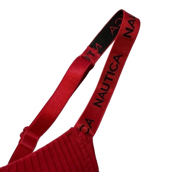 Nautica Red Ribbed Lift Underwire T-Shirt Bra, 38C - Picture 3 of 8